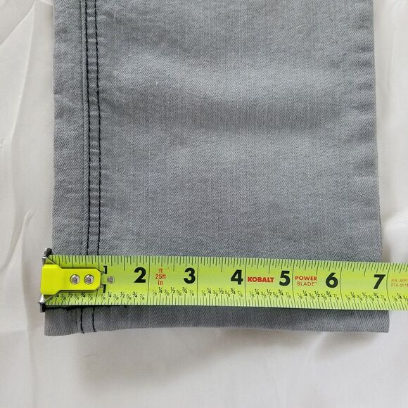 Hipstar Jeans Womens 24 Gray High Rise Skinny Leg Rhinestone Light Wash‎ Denim - Picture 6 of 16